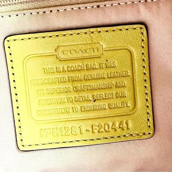 Coach Rare Poppy Metallic Gold Champagne Tote - Picture 7 of 13